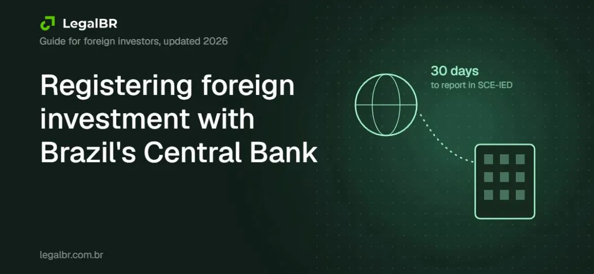 Cover illustration: capital flowing from abroad to a Brazilian company, reported in SCE-IED within 30 days